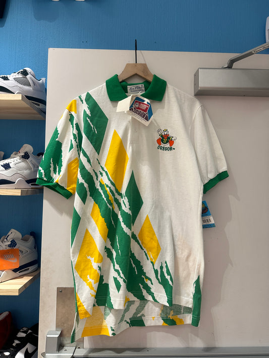 90's Oregon Tee White/Green/Yellow
