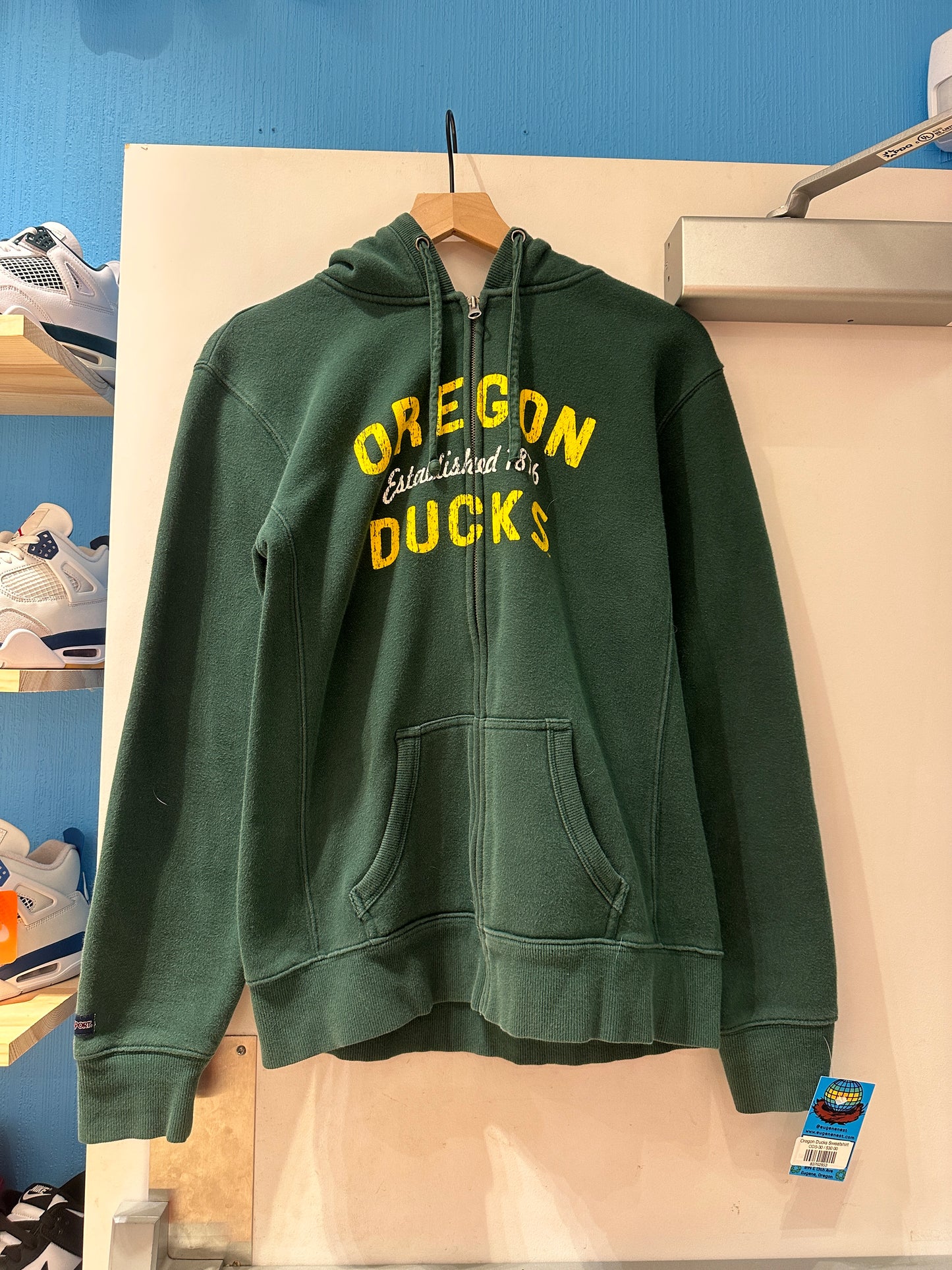 00's Oregon zip up Green