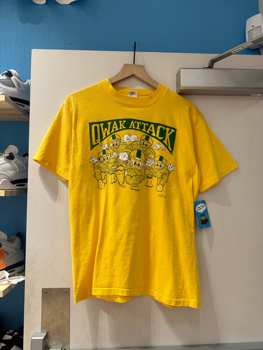 90's Quack Attack Tee Yellow - Large