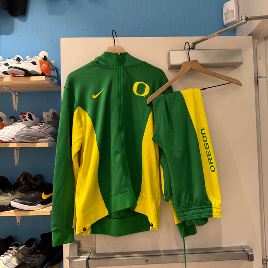 Oregon Green Team Issued  Basketball Warmup Set