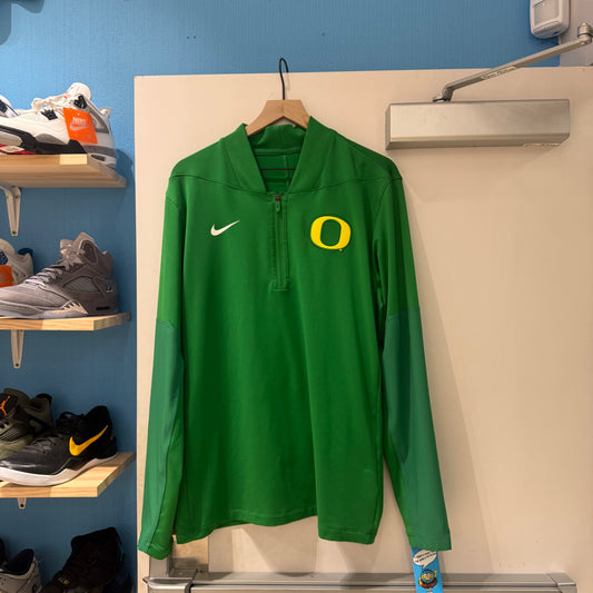 Oregon Quarter Zip Team Issued Windbreaker (L)
