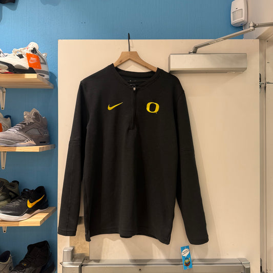 Oregon Quarter Zip Black Team Issued (M)