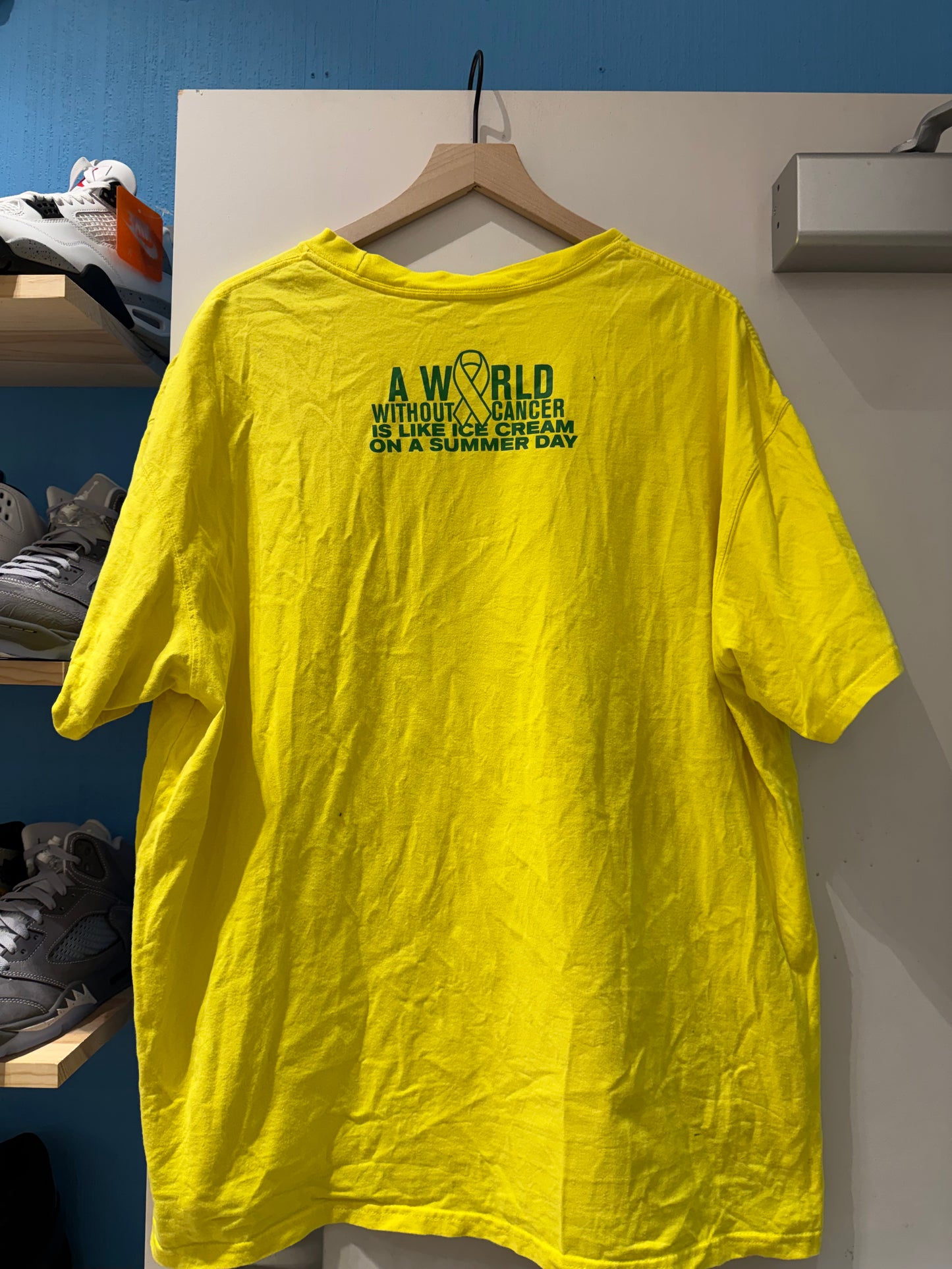 Breast Cancer Yellow Crewneck short sleeve