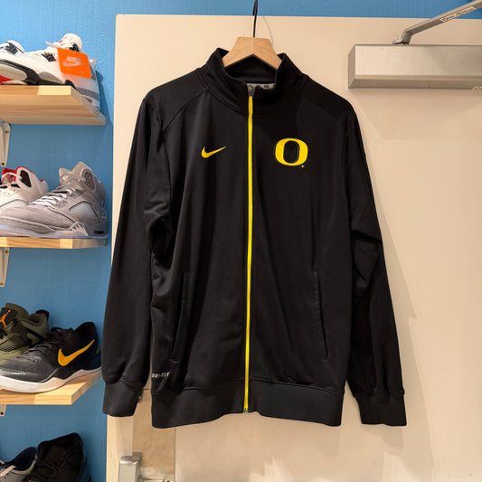 Oregon Nike Black Zip-Up Jacket