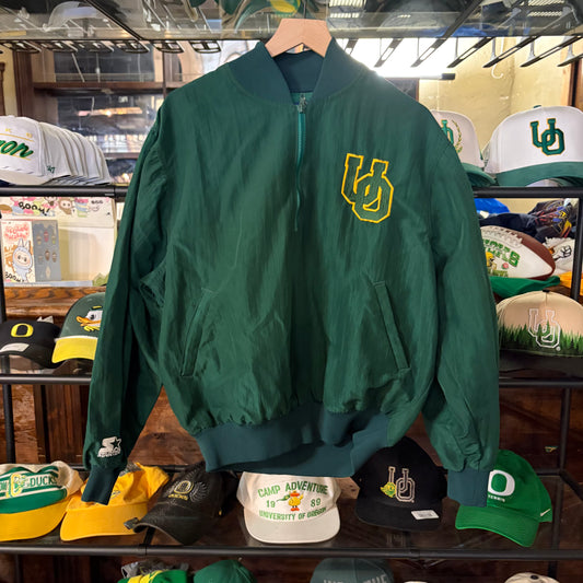 Green UO Starter Rosebowl Quarter Zip: M