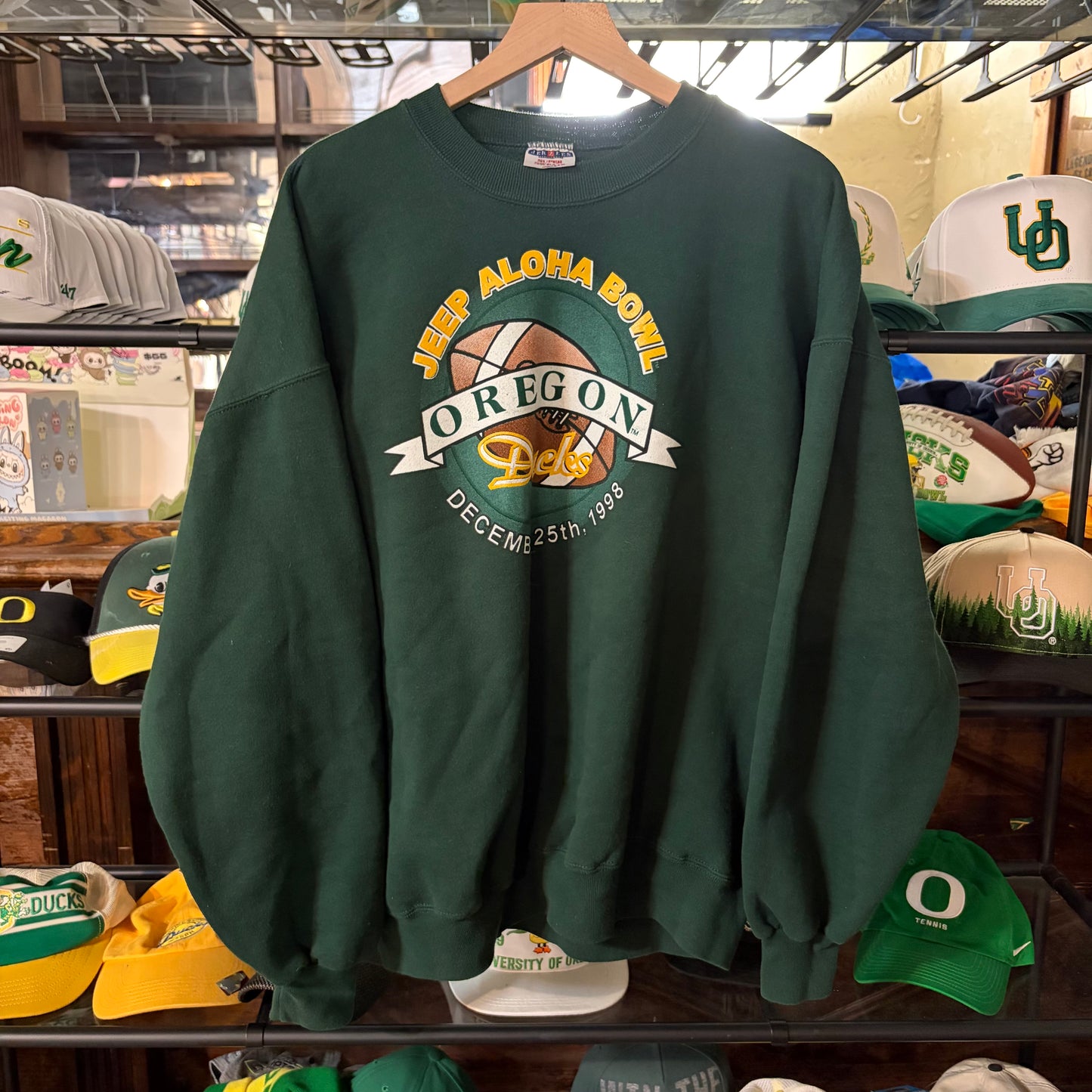 Green ‘98 Jeep Aloha Bowl Crewneck: 2XL