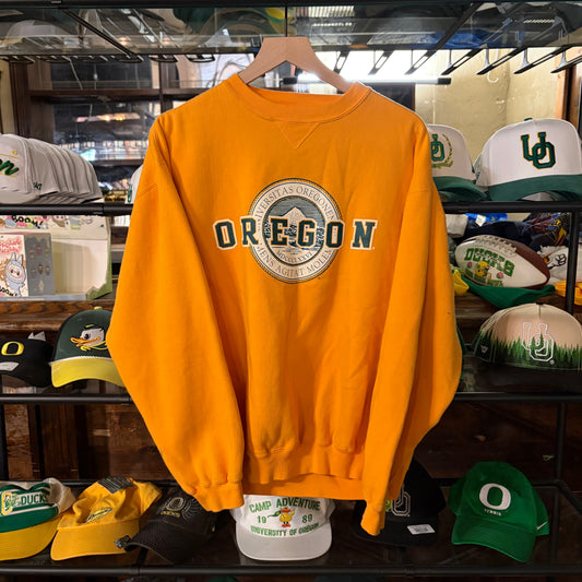 Yellow Oregon Crewneck: M