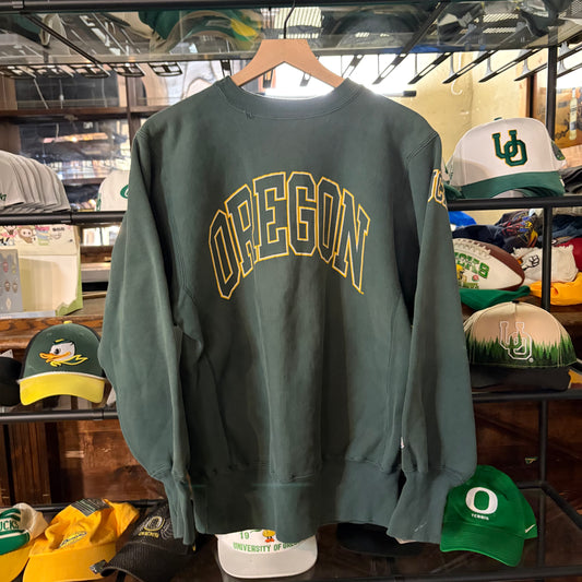 Oregon Reverse Weave Champion Crewneck: L