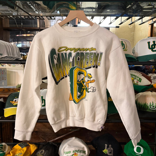 White Gang Green Crewneck: Youth XL