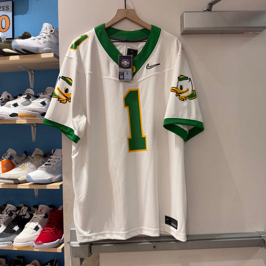 Oregon White/ Green Jersey #1 New