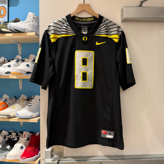 Oregon Black Stitched Jersey #8