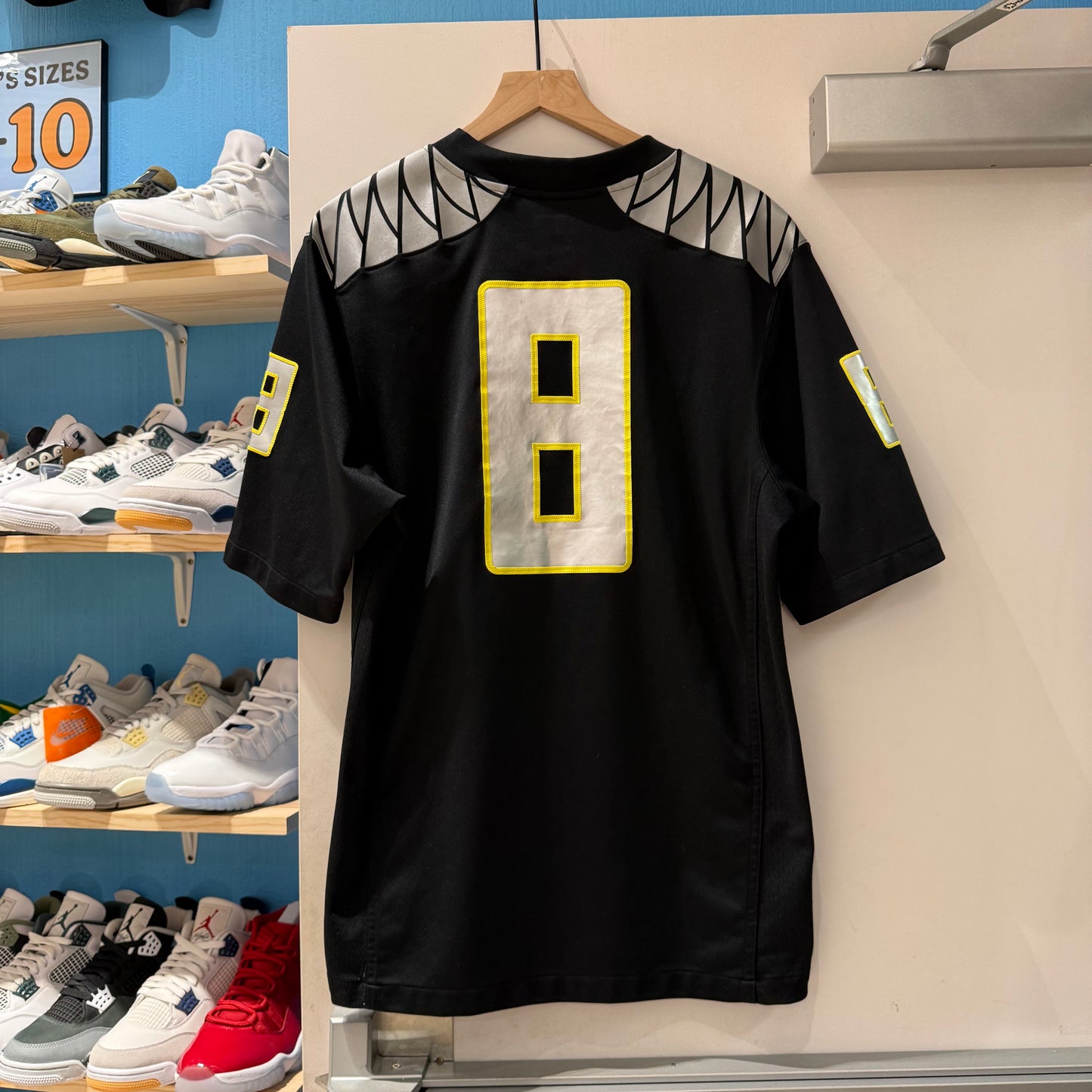 Oregon Black Stitched Jersey #8