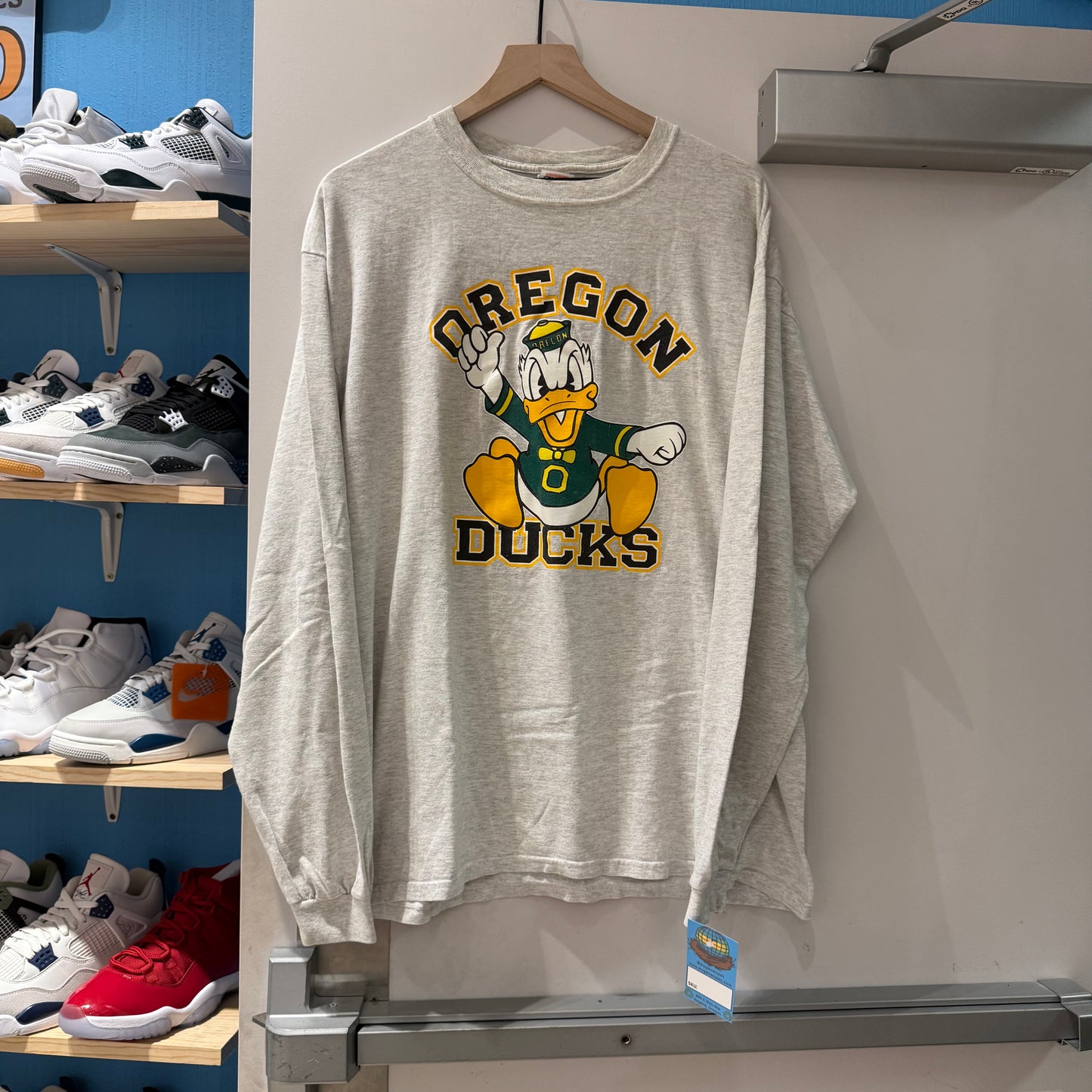 00s Oregon Ducks Grey Donald LS -XL