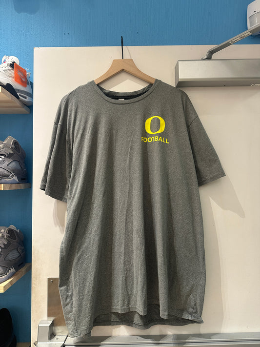 Grey Oregon Football Tee