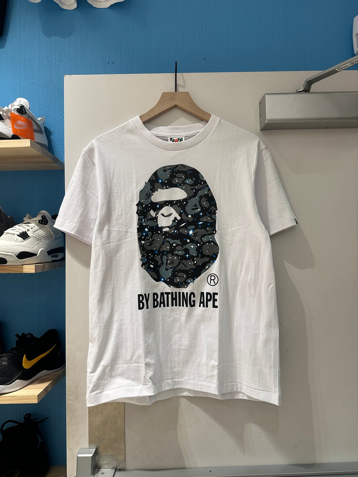 Grey/White Camo Bape Big Head Tee