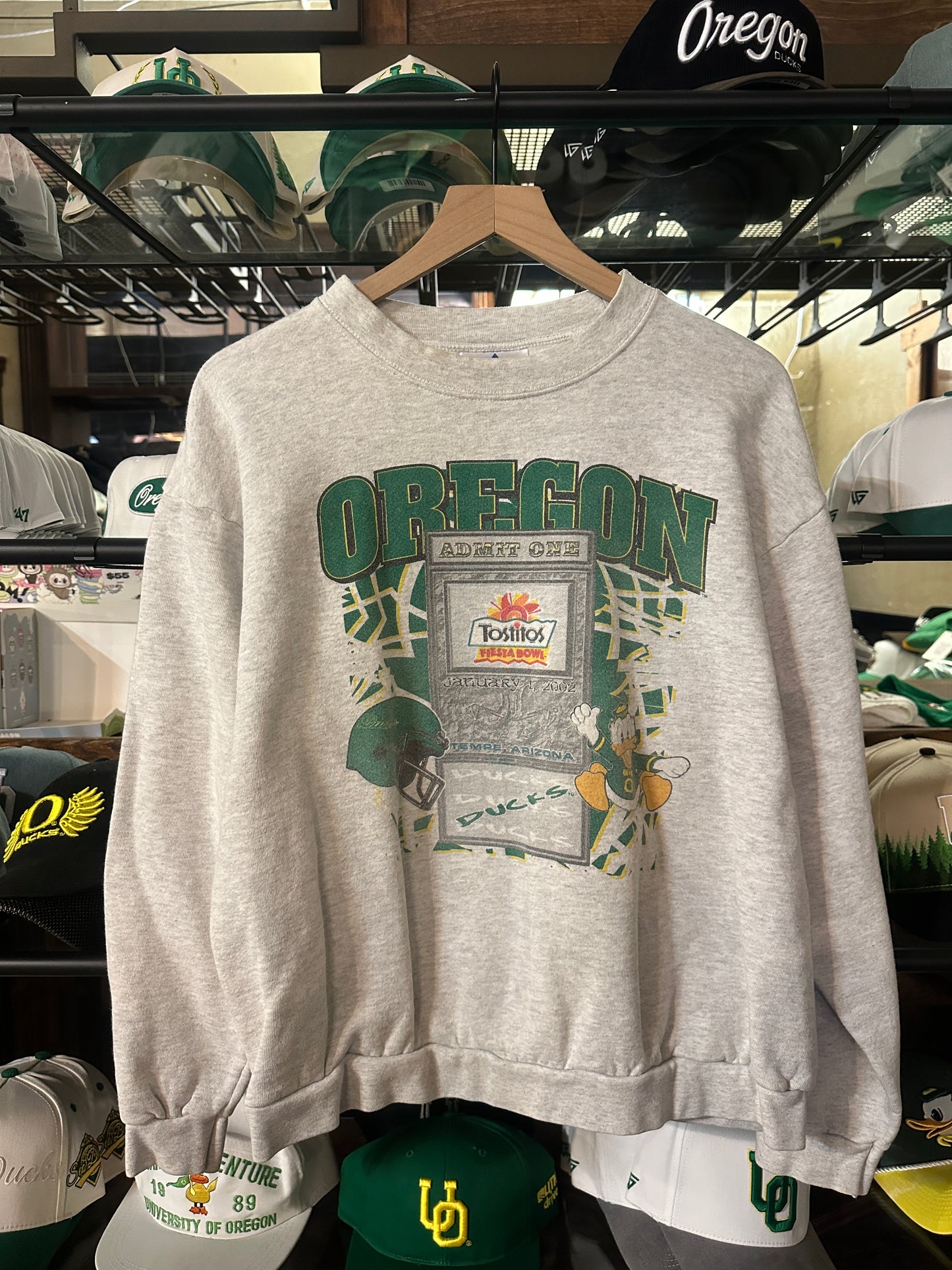 Oregon Fiesta Bowl 2002 Crewneck(XL)