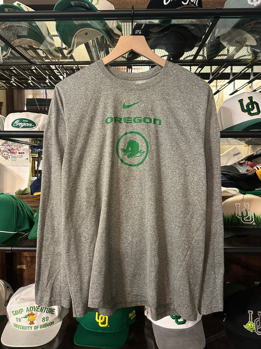 Oregon Grey Long Sleeve Team Issued (XL)