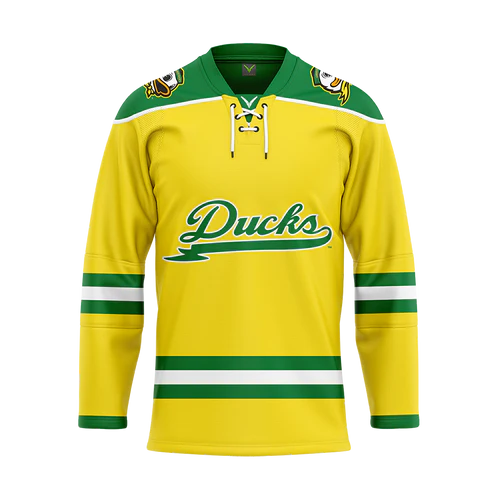 Oregon Ducks Hockey Jersey Yellow