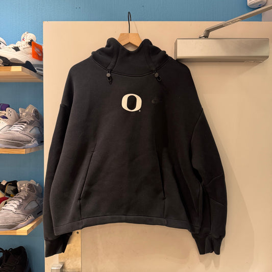Oregon Black Hoodie White O