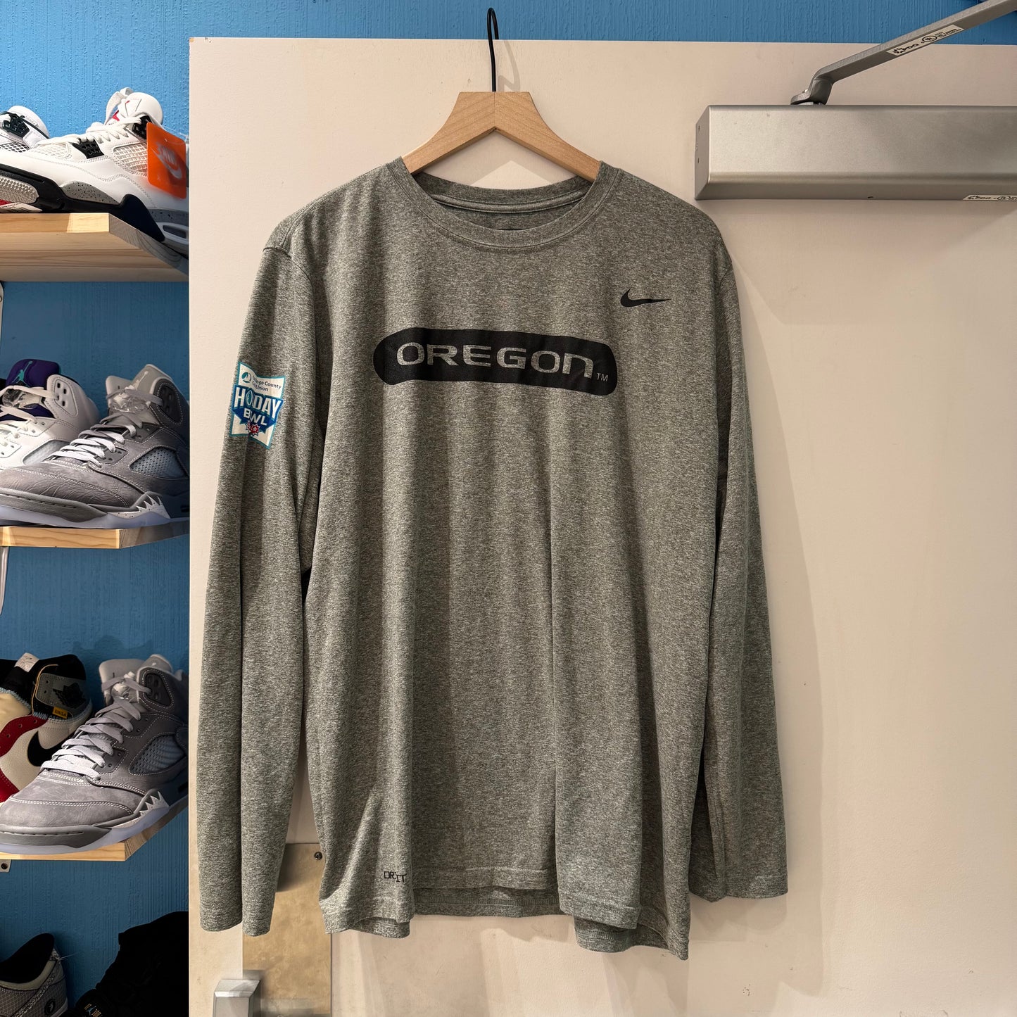 Oregon Holliday Bowl Gray Long Sleeve