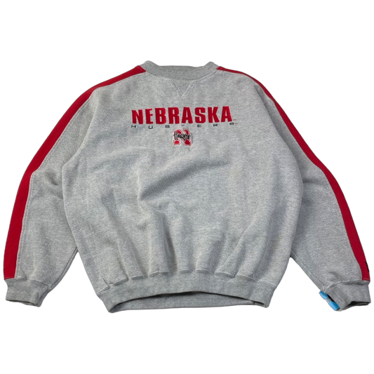 '90s Nebraska Huskers Embroidered Crewneck