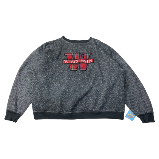 '90s Wisconsin Badgers Embroidered Crewneck