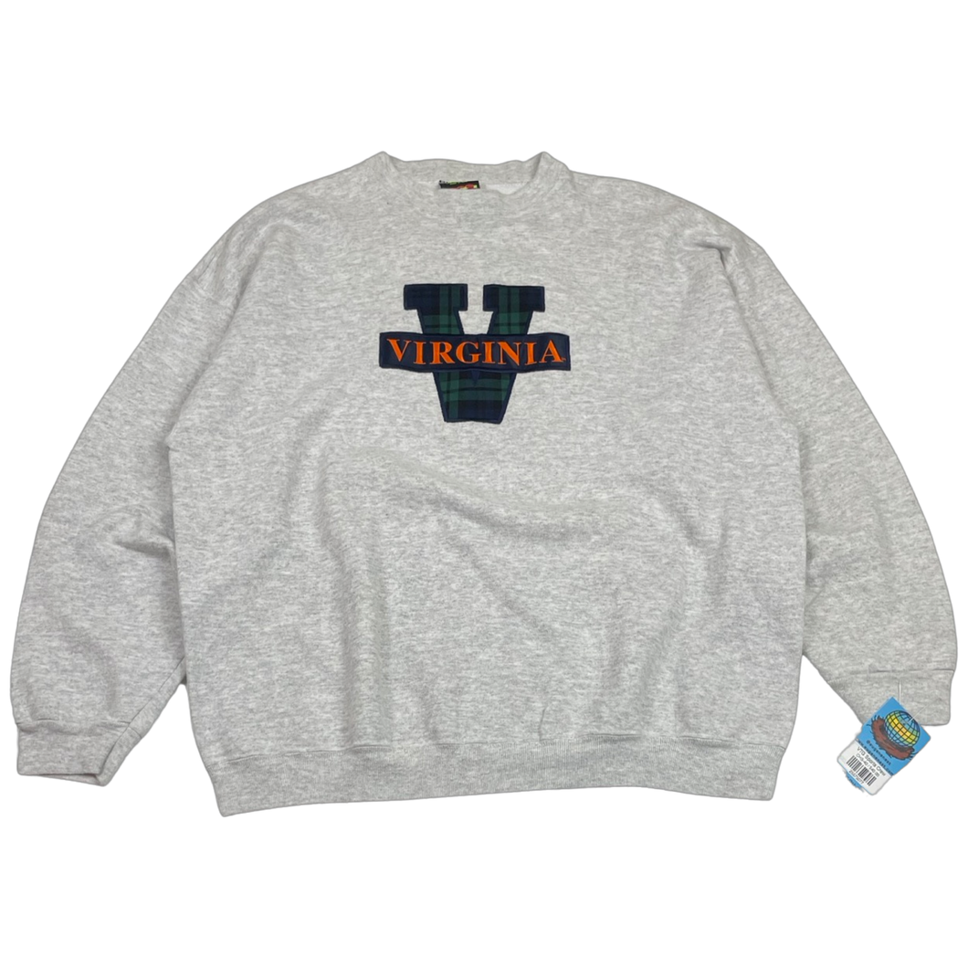 '90s Virginia University Embroidered Crewneck