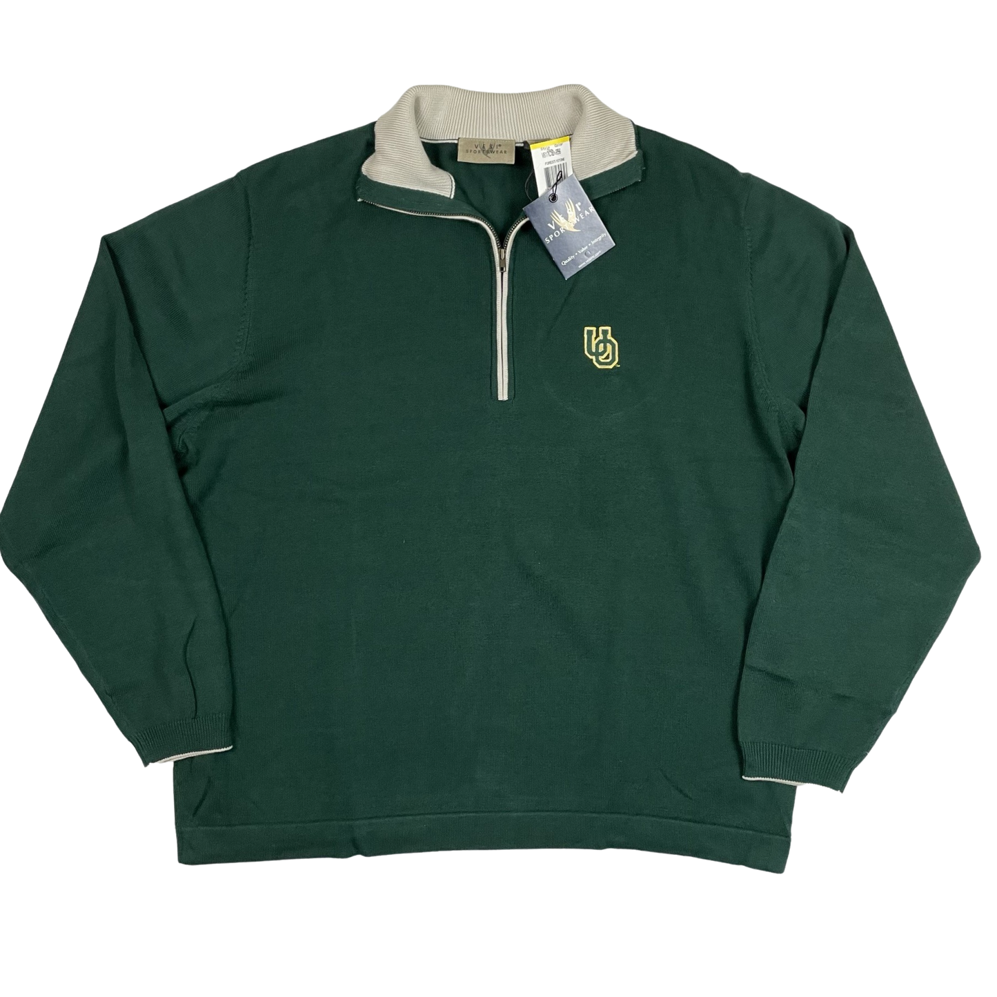 '00s Oregon Ducks 1/4-Zip Sweater