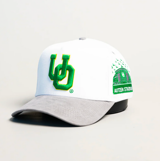 Oregon UO / White & Grey Suede